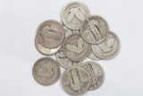 Lot 13 Standing Liberty Silver quarters