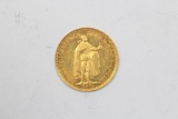 1912 10 Korna Gold Coin