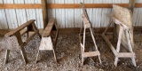 4 - Wood Sawhorses