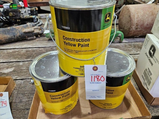3 Gallons JD Construction Yellow Paint