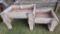 6.5'X3' Dual Height Wooden Feed Bunk