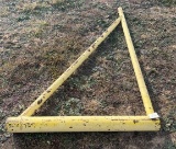 Post mounted metal gate hanger