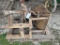 Ant. Wooden Seeder Hopper Feeder