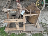 Ant. Wooden Seeder Hopper Feeder