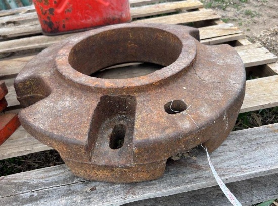Cast iron 18 in wheel weight