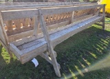 14' Wooden Sheep Feed Bunk