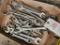 Flat of various combination wrenches