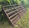 12' cattle high pipe gate
