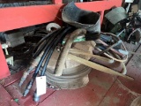Pile of misc hyd hose and plastic tubing