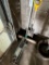 2 ton hyd floor jack, push broom & spade