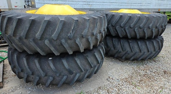 4 - 520/85R42 Firestone Tires on dual rims