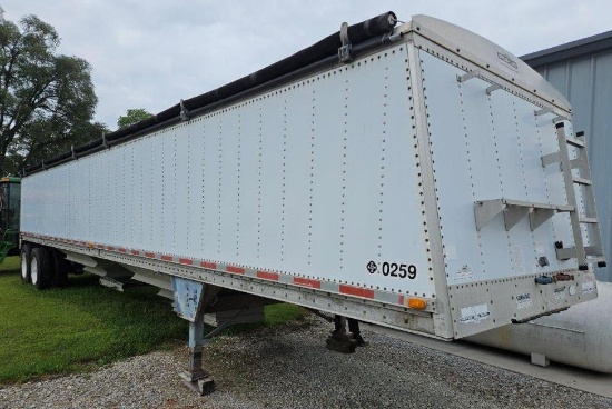 1993 Chamberlin 96" X 41' Alum Hopper Bottom Grain Trailer