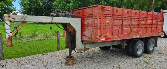 1974 Donahue 8' X 16' Gooseneck Dump Trailer