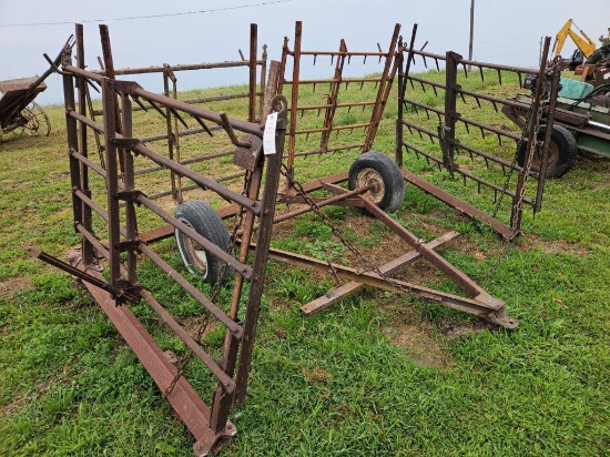 IH 320 harrow cart w/ 4 section harrow