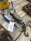 2 cable come alongs, 1000 lb hand winch NIB