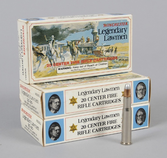 Three Boxes Winchester Legendary Lawmen Ammunition