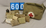 WWII Medical bag with dressings