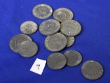 WWII Era German Coins; Various Denominations