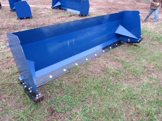 10' Snow Pusher, for Skid Steer
