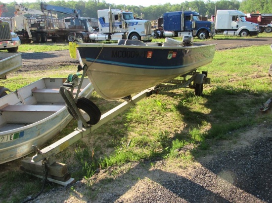 1994 Mirrocraft 14' Deep V Bottom Boat