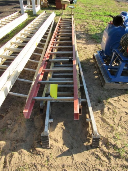 (2) Fiberglass/Aluminum Ladders