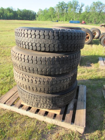 (4) 285/75/R24.5 Tires