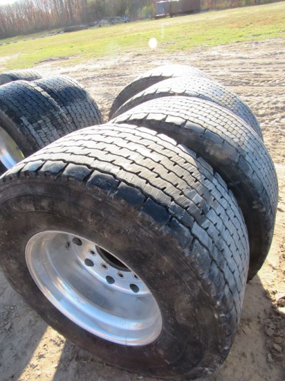 (4) Michelin 455/55R22.5