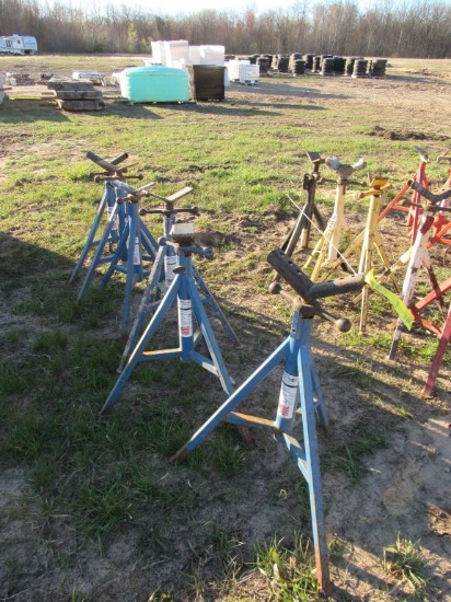 (6) 3 Leg Pipe Stands