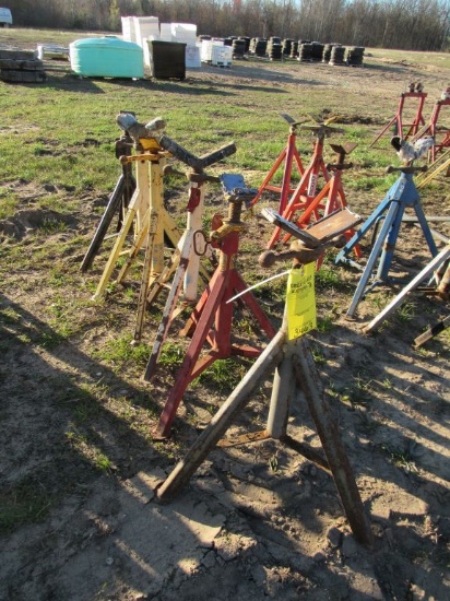 (6) 3 Leg Pipe Stands