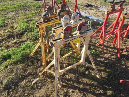 (4) 4 Leg Pipe Rollers