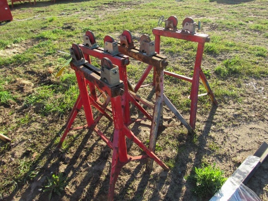 (4) 4 Leg Pipe Rollers