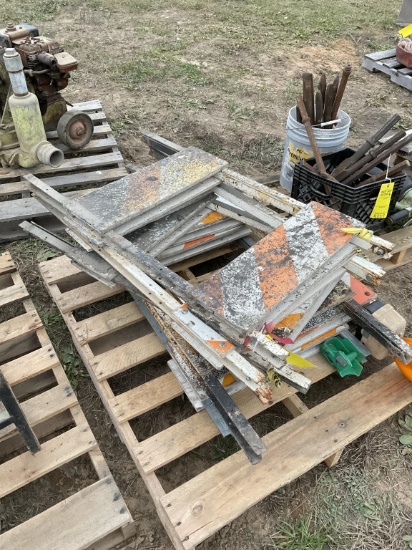 Pallet of Folding Barricades