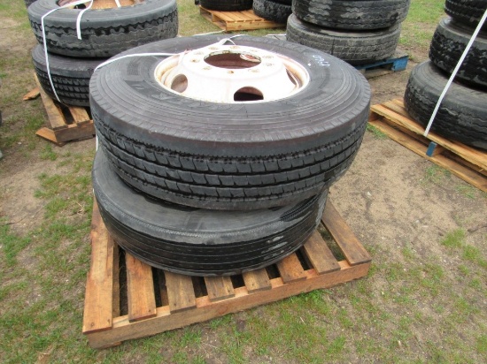 (2) 215 80R22.5