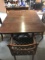 Vintage Drop Down Wooden Table And 4 Chairs