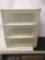 3 Drawer Large Countertop STORAGE BIN White with Clear Drawers