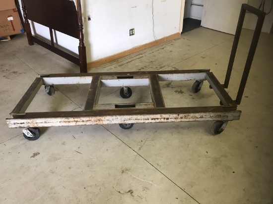Large industrial metal cart 7 foot with metal handle