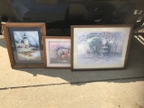 3 VINTAGEPAINTING WITH FRAMES