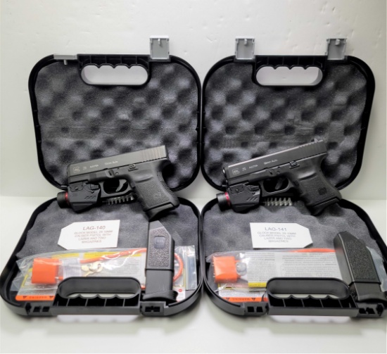 **CONSECUTIVE SERIAL NUMBER** PAIR OF GLOCK MODEL 29 10MM CALIBER SEMI-AUTOMATIC PISTOLS