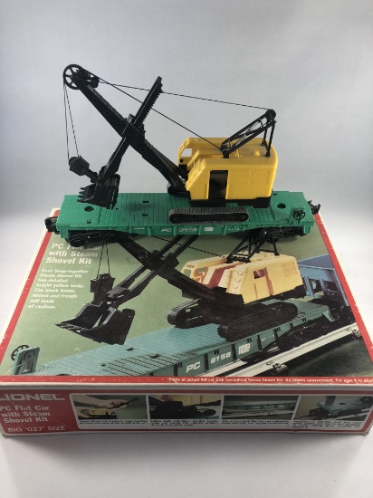 Lionel 6-9158 PC Flat Car with Steam Shovel Kit