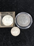 Lot of 3 Silver Coins Mexico, Greece, Germany