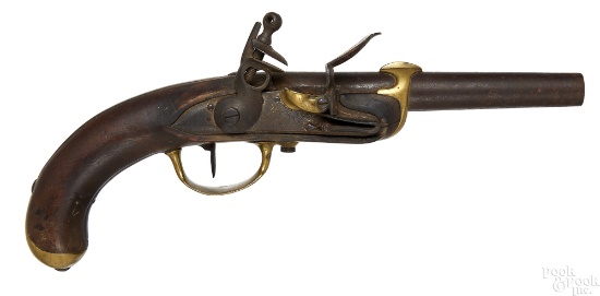 French flintlock Naval pistol