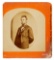 Abraham Lincoln stereoview card fragment