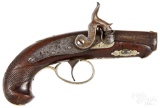 Unmarked Derringer type percussion pistol