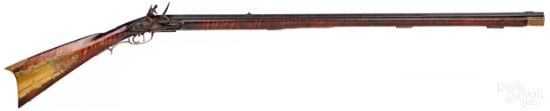 Full stock flintlock long rifle