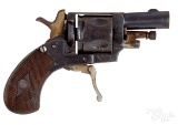 European folding trigger double action revolver