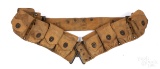 WWI US Army canvas web ammo belt