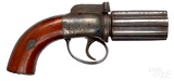 British bar hammer pepperbox pistol