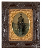 Civil War soldier tintype of a Union Corporal, et