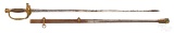 Civil War sword and scabbard