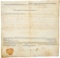Edmund Randolph Governor of Virginia signed lette